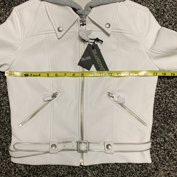 BLANKNYC Vegan Leather Hoodie Jacket XS - Picture 7 of 14